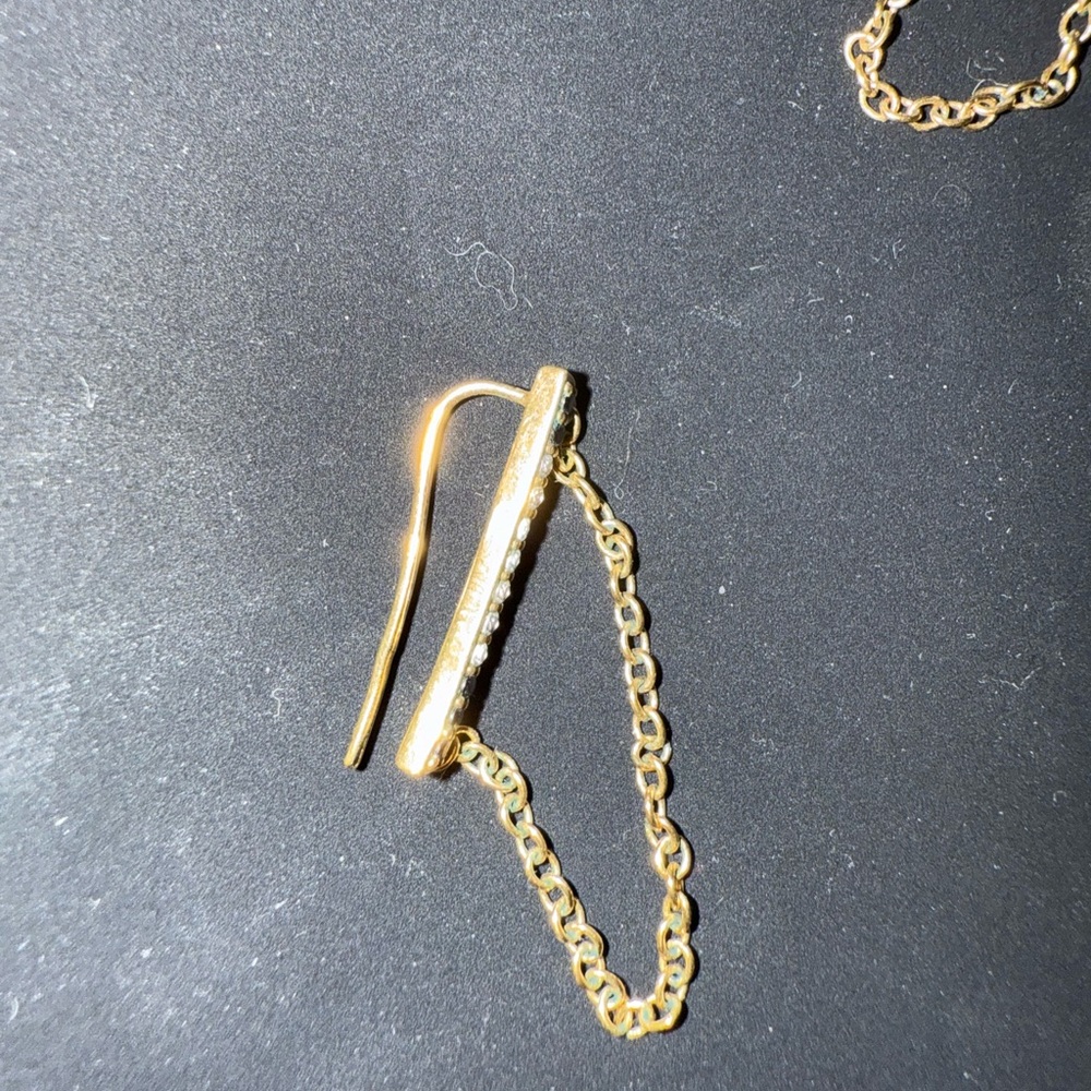 Elegant Gold Chain Earrings